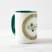 Mug Joyeuse Saint Patrick's Day, design de vacances, (Devant gauche)