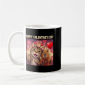 Mug Joyeuse Saint-Valentin 2026 Mignon Chat Capybara F (Gauche)