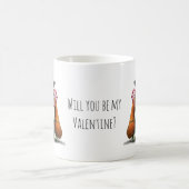Mug Joyeuse Saint-Valentin Adorable Basset Hound (Centre)