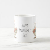 Mug Joyeuse Saint-Valentin Adorables Oiseaux de l'Amou (Centre)