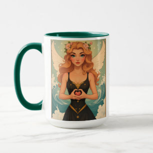 Mug Joyeuse Saint-Valentin Ange Fille Personnalisé