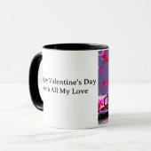 Mug Joyeuse Saint-Valentin avec tout mon amour (Devant gauche)