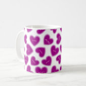 Mug Joyeuse Saint-Valentin Câlins et Baisers Moderne (Devant gauche)