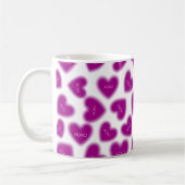 Mug Joyeuse Saint-Valentin Câlins et Baisers Moderne (Gauche)
