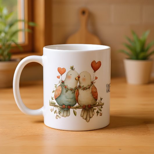 Mug Joyeuse Saint-Valentin Charming Love Birds