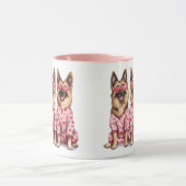 Mug Joyeuse Saint-Valentin Chiens Berger Allemand (Centre)