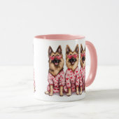 Mug Joyeuse Saint-Valentin Chiens Berger Allemand (Devant droit)