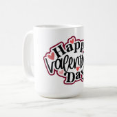 Mug Joyeuse Saint-Valentin Cœur (Devant gauche)