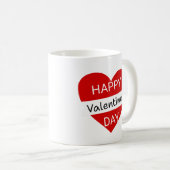 Mug Joyeuse Saint-Valentin Cœur - Citation d'amour cla (Devant droit)