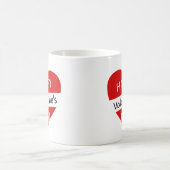 Mug Joyeuse Saint-Valentin Cœur - Citation d'amour cla (Centre)