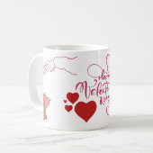 Mug Joyeuse Saint-Valentin Cœur Romantique (Devant gauche)
