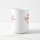 Mug Joyeuse Saint-Valentin cœur rouge (Centre)