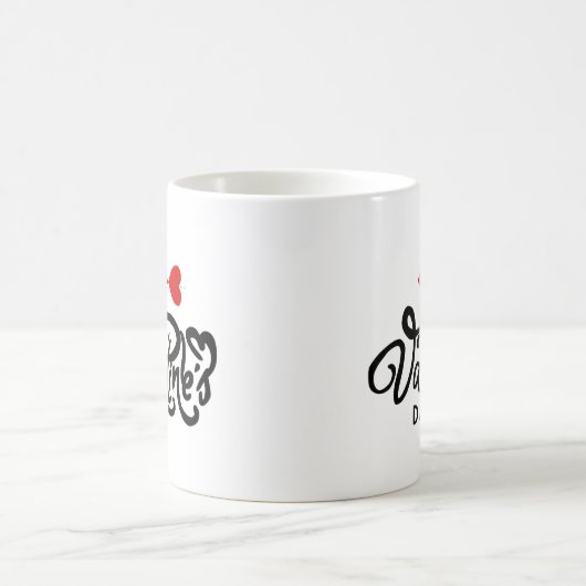 Mug Joyeuse Saint-Valentin Cœur Rouge Flèches Romance  (Centre)
