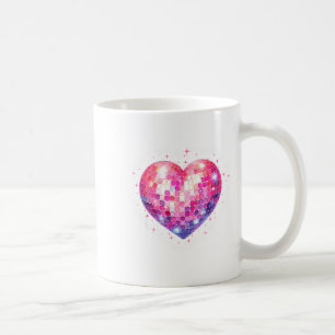 Mug Joyeuse Saint-Valentin Coquette Nk Boule Disco Cœu