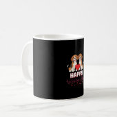 Mug Joyeuse Saint-Valentin Couple Beagle (Devant gauche)
