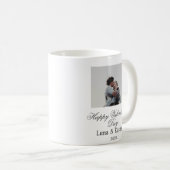 Mug Joyeuse Saint-Valentin couple photo moderne simple (Devant droit)