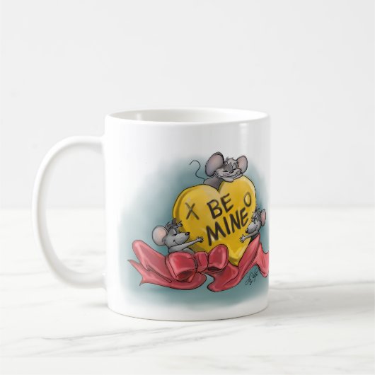 Mug Joyeuse Saint-Valentin de Mic, Mac et Moe (Gauche)