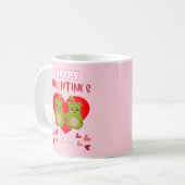 Mug Joyeuse Saint-Valentin Joli couple d'ours en poire (Devant gauche)