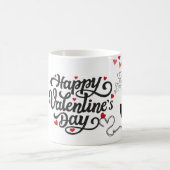 Mug Joyeuse Saint-Valentin Silhouette Romantique (Centre)