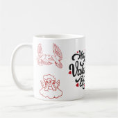 Mug Joyeuse Saint-Valentin Silhouette Romantique (Gauche)