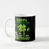 Mug Joyeuse St Patrick Anniversaire Trèfle Dab Anniver (Gauche)