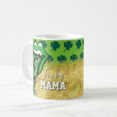 Mug Joyeuse St Patrick Chanceuse Maman Lèvres (Devant gauche)