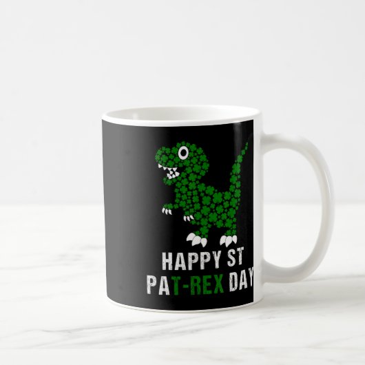Mug Joyeuse St Patrick Patrex T-rex Dinosaure Drôle (Droite)