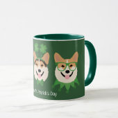 Mug Joyeuse St Patrick Pembroke Welsh Corgi Chiens (Devant droit)