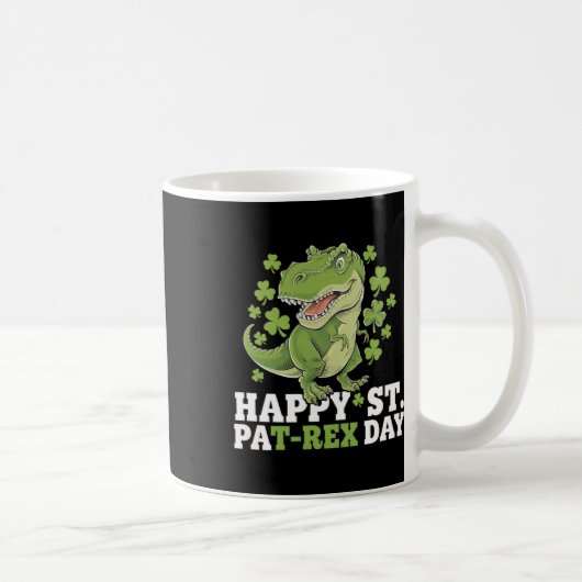 Mug Joyeuse St Patrick T-rex Et Trèfles St Patty (Droite)