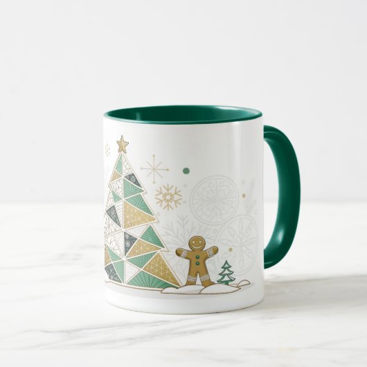 Mug Joyeuse Typographie de Nouvel An Célébration (Devant droit)