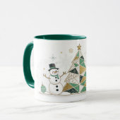 Mug Joyeuse Typographie de Nouvel An Célébration (Devant gauche)