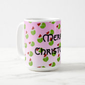 Mug Joyeuses balles de tennis de Noël avec chapeaux de (Devant gauche)