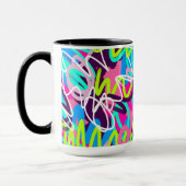 Mug Joyeuses couleurs Moderne Abstrait (Gauche)