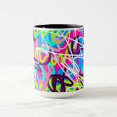 Mug Joyeuses couleurs Moderne Abstrait (Centre)