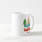 Mug Joyeuses et brillantes fêtes Arbres de Noël (Devant droit)