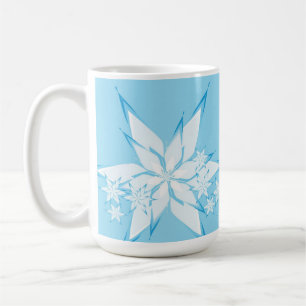 Mug Joyeuses fêtes avec l'art des flocs de neige