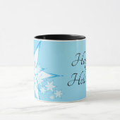 Mug Joyeuses fêtes avec l'art des flocs de neige (Centre)