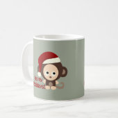 Mug Joyeuses fêtes ! Bébé singe (Devant gauche)