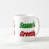 Mug Joyeuses Fêtes Bells Noël mi-typographie (Devant droit)