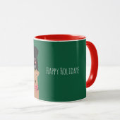 Mug Joyeuses fêtes Chiens mignons (Devant droit)