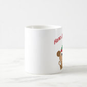 Mug Joyeuses fêtes ! Elfe de Noël singe (Centre)
