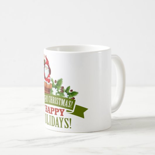 Mug Joyeuses fêtes et Joyeux Noël  (Devant droit)