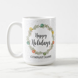 Mug Joyeuses fêtes Festive Wreath Cadeau d'entreprise