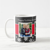 Mug Joyeuses Fêtes Flocon de Neige sur Tableau Noir Ph (Gauche)