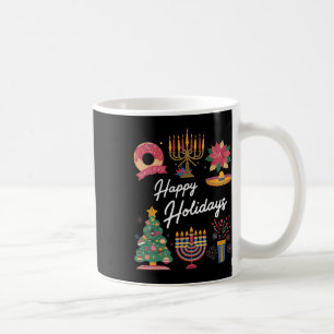 Mug Joyeuses fêtes Hanoukka Feliz Navidad Christmas Kw