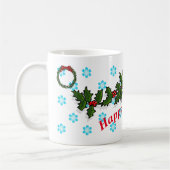 Mug Joyeuses fêtes Holly Leaf 2017 (Gauche)