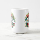 Mug Joyeuses Fêtes | Joyeuse couronne de Noël (Centre)