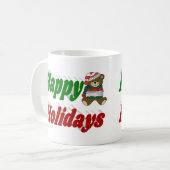 Mug Joyeuses fêtes Oear Christmas demi typographie (Devant gauche)
