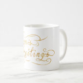 Mug Joyeuses Fêtes (OR) (Devant droit)