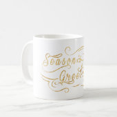 Mug Joyeuses Fêtes (OR) (Devant gauche)